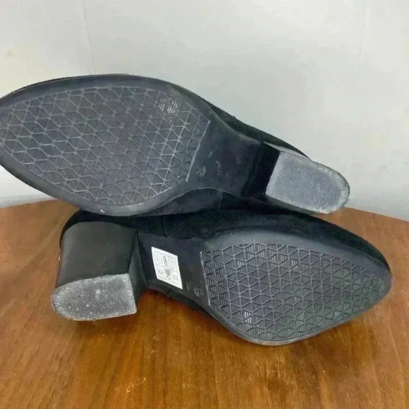 Skechers Women's Boulevard Charcoal Leather Boots Cushioned Insole US 6.5 - Picture 8 of 8